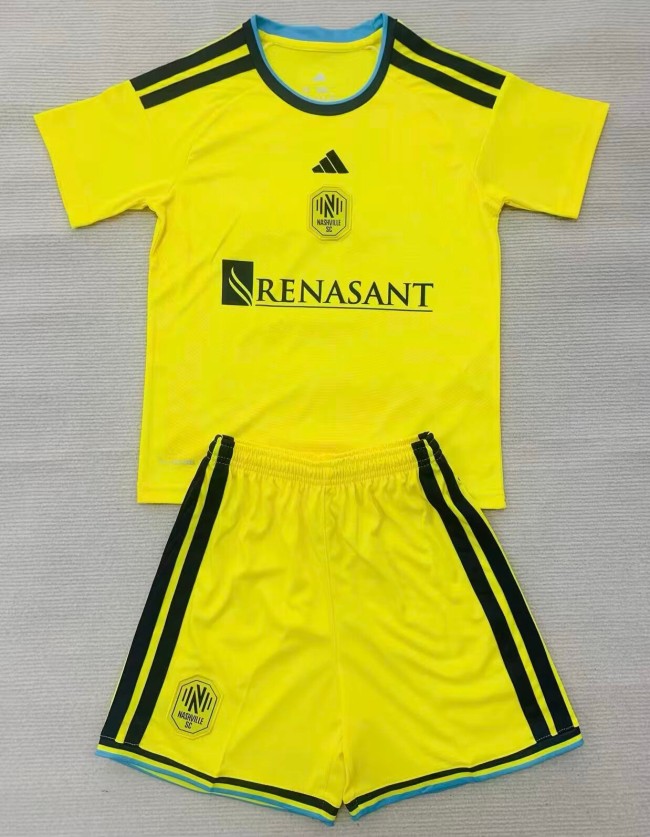26-27 Nashville SC Home Kids Soccer Jersey