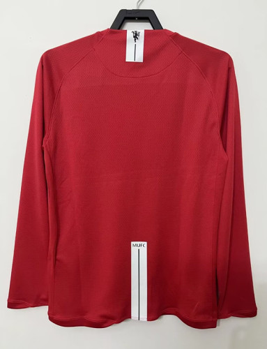 2007-2008 Man Utd Home League Edition Long sleeve Retro Soccer Jersey