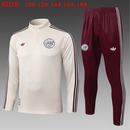 25-26 Aja× High Quality Kids Half Pull Tracksuit