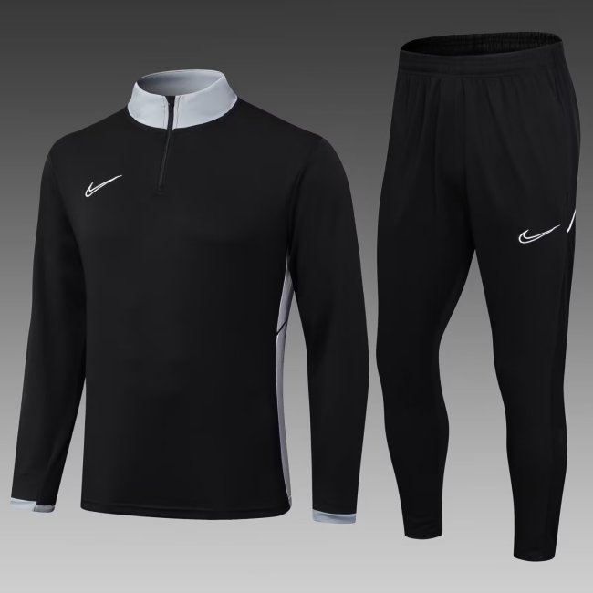 2025 NK Black Half Pull Tracksuit