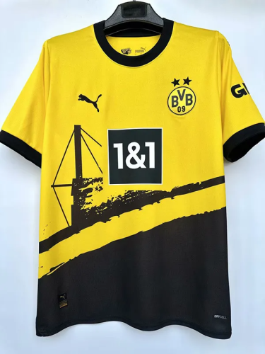 23-24 Dortmund Home  Fans Soccer Jersey
