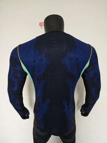2026 Brazil Away Long Sleeve Player Version Soccer Jersey (长袖球员)