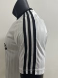 2025 AD Casual White Player Version Training shirts *三叶草