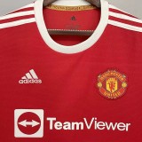 21-22 Man Utd  Home Fans Soccer Jersey