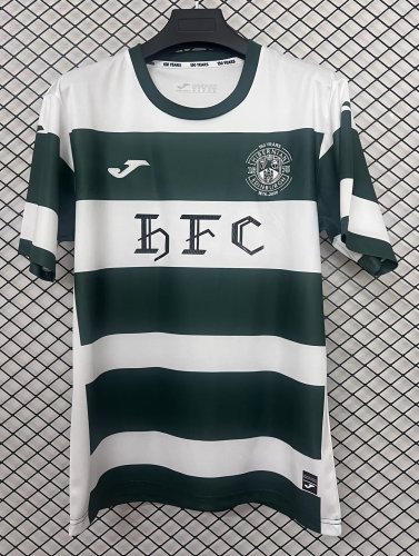 25-26 Hibernian FC Green 125th Anniversary Edition Fans Soccer Jersey