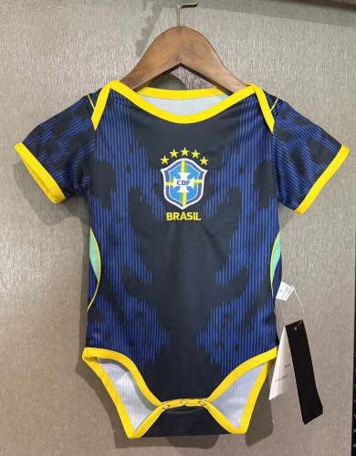 2026 World Cup Brazil Away Baby Infant Crawl Suit