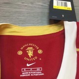 2006-2007 Man Utd Home long sleeve Retro soccer jersey