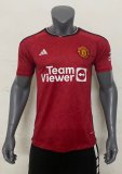 23-24 Man Utd Home  Fans Soccer Jersey