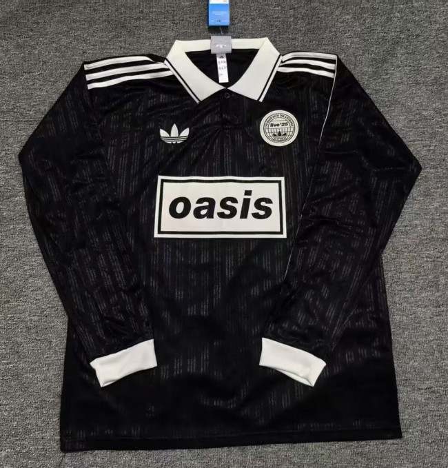 2025 AD Oasis Joint Edition #25 Black Long Sleeve Polo Short Sleeve