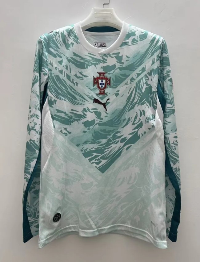 2026 Portugal Away Long Sleeve Fans Soccer Jersey(长袖)