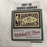 1998 BULLS RODMAN #91 White Retro Top Quality Hot Pressing NBA Jersey