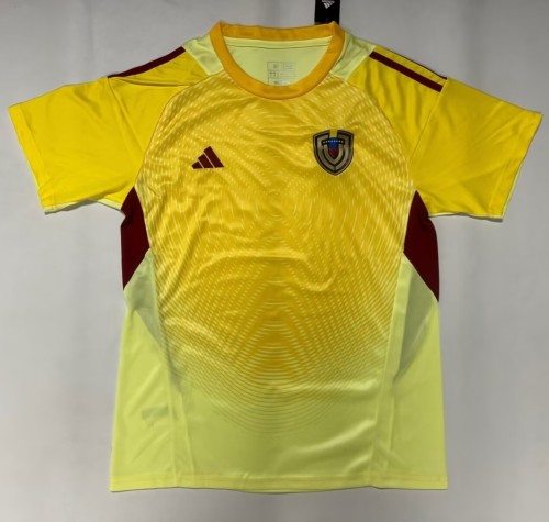 25-26 Venezuela Yellow Goalkeeper Fans Soccer Jersey
