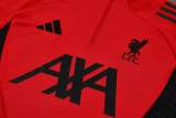 25-26 Liverpool High Quality Half Pull Tracksuit