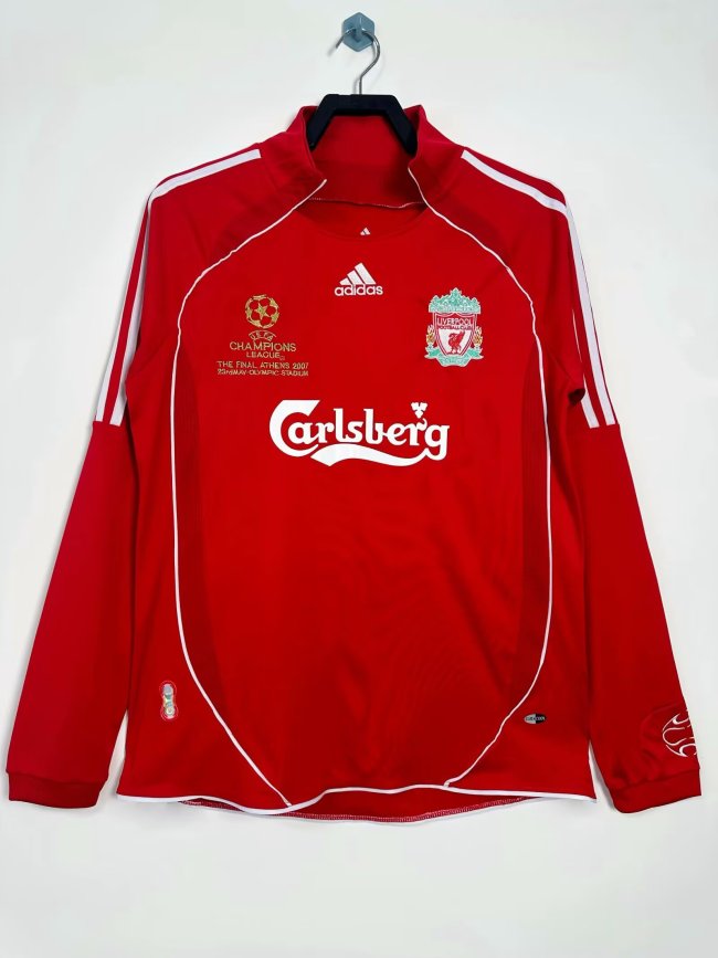 2006-2008 LIV Home Long sleeves Retro Soccer Jersey 长袖-欧冠版