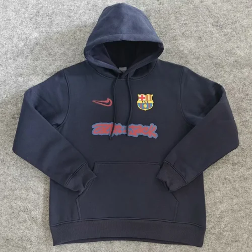 25-26 BAR Royal blue Hoody (加绒)彩标