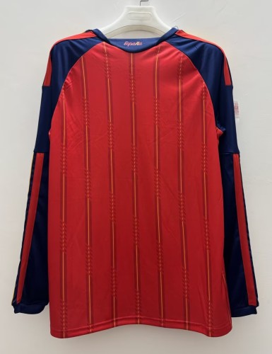 2026 World Cup Spain Home Long Sleeve Fans Soccer Jersey