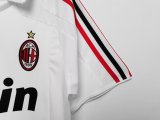 2007-2008 ACM Away White Retro Soccer Jersey