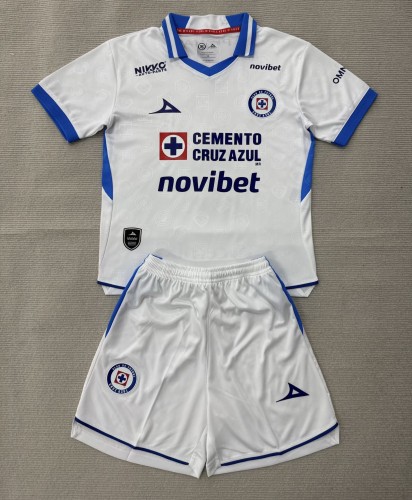 26-27 Cruz Azul Away Kids Soccer Jersey