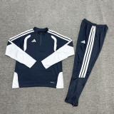 26-27 AD White Kids Half Pull Tracksuit