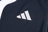 26-27 AD White Kids Half Pull Tracksuit