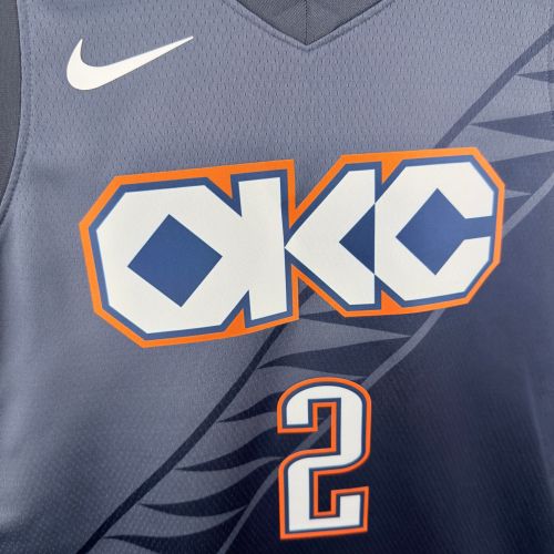 26-27 OKC Top Quality Hot Pressing NBA Jersey