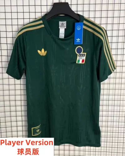 26-27 Italy Green Player Version Training shirts
