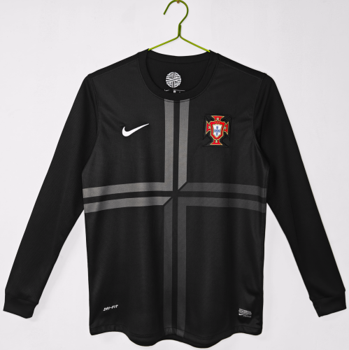 2012 Portugal Third Long Sleeve Retro Soccer Jersey