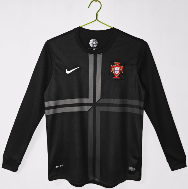 2012 Portugal Third Long Sleeve Retro Soccer Jersey