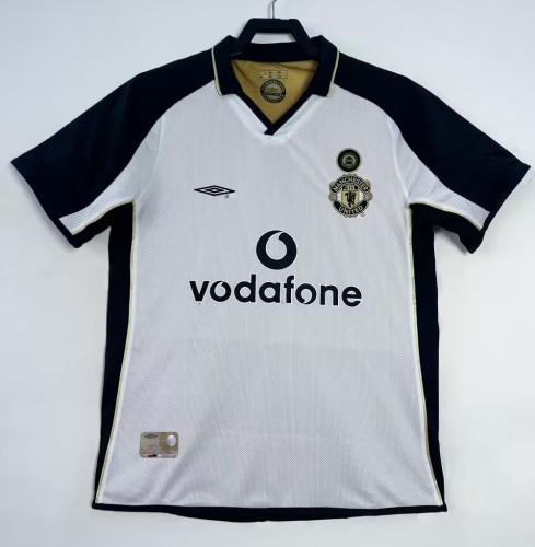 2001-2002 Man Utd 100th Anniversary Double Sided Retro Soccer Jersey *双面