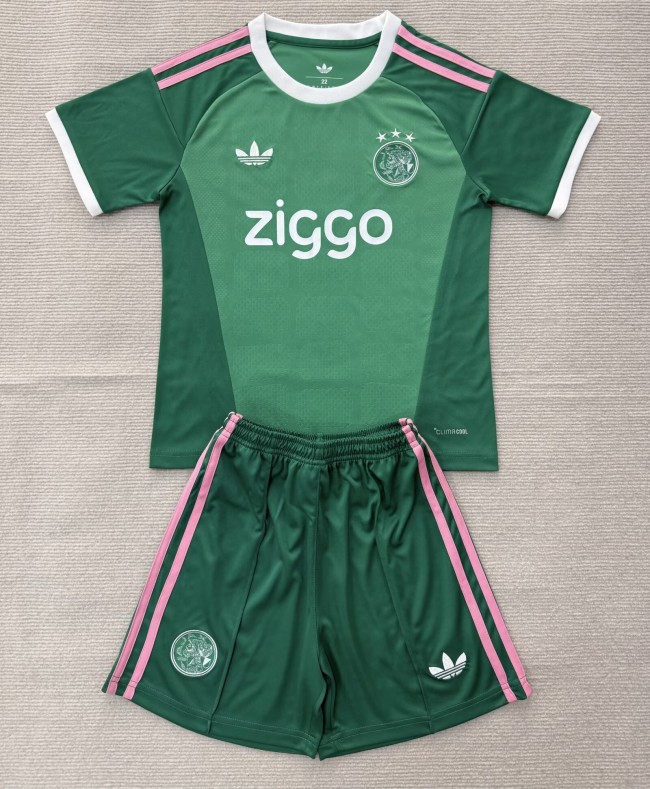 26-27 Aja× Green GoalKeeper Kids Soccer Jersey