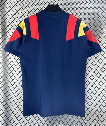2026 Spain Deep Blue  Cotton T-shirt