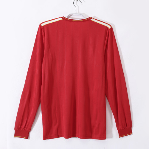 1986-1987 LIV Home Retro Long Sleeve Soccer Jersey