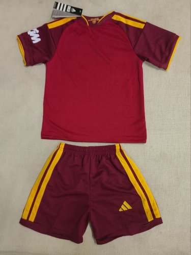 26-27 Roma Home Kids Soccer Jersey