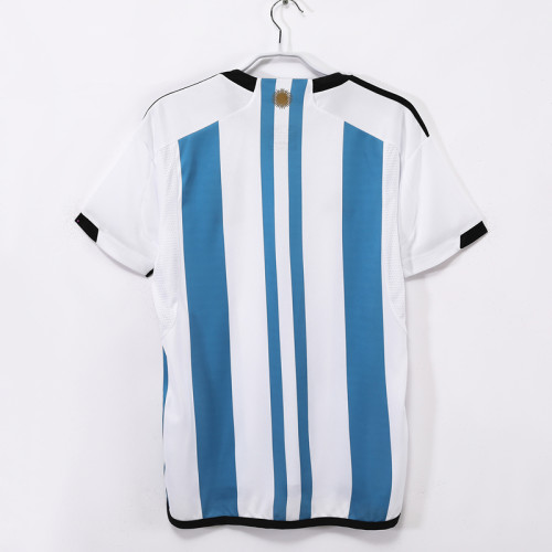 2022 Argentina Home Fans Two Star Version Soccer Jersey（2颗星）
