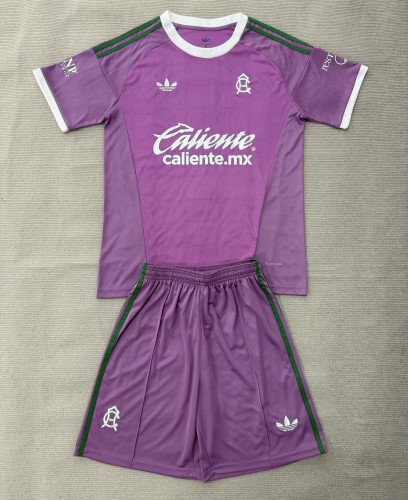26-27 Club America Purple GoalKeeper Kids Soccer Jersey
