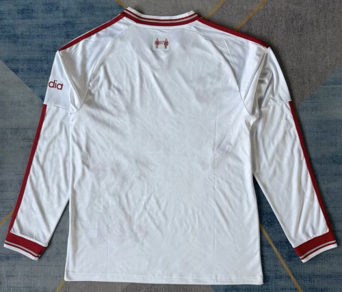 26-27 LIV Away Embroidered Version Long Sleeve Fans Soccer Jersey (长袖)