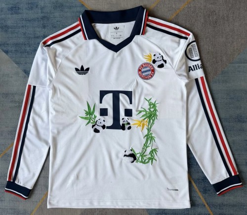 26-27 Bayern Away Embroidered Version Long Sleeve Fans Soccer Jersey (长袖)