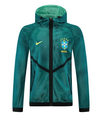 2026 Brazil Yellow Pre-Competition Training Windbreaker