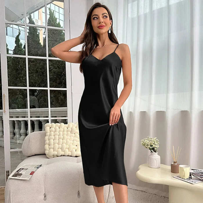 A Woman Unfolds Nightdress