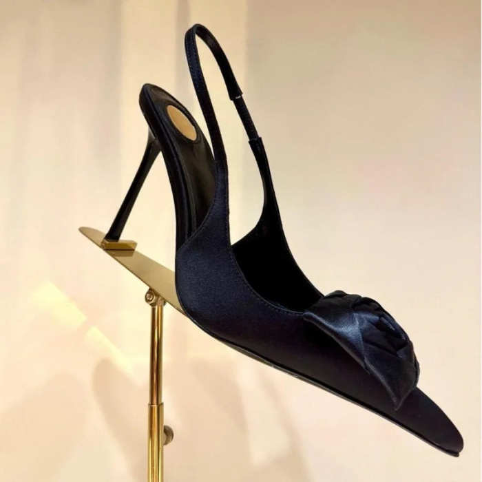 3D Rose Appliques High Heels Shoes