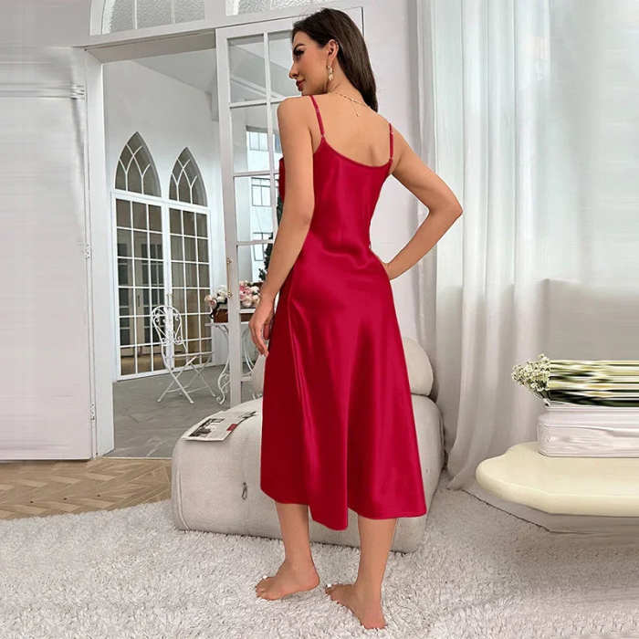A Woman Unfolds Nightdress