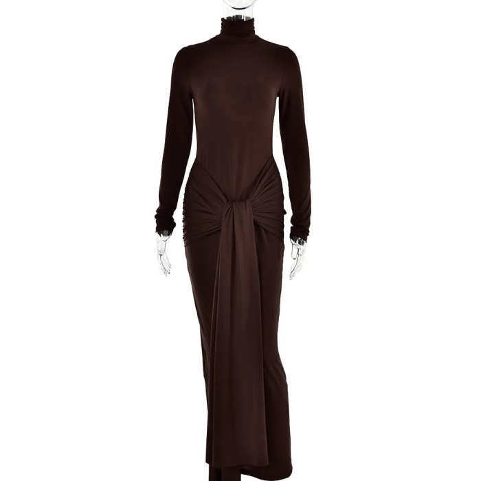 A Giant Spot Light Maxi Dress