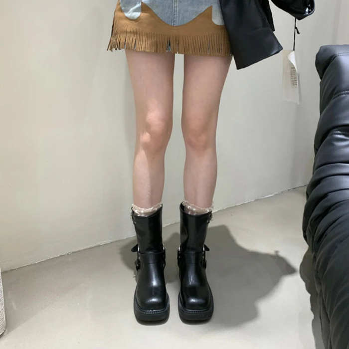 Ain't One-Sided Mid-Calf Boots