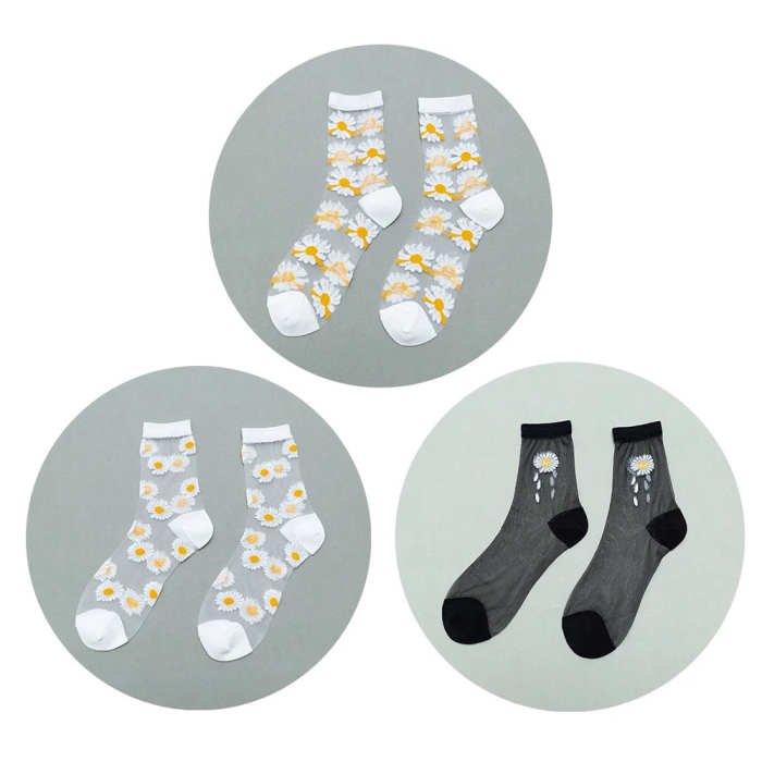 A Bloomy Summer Socks