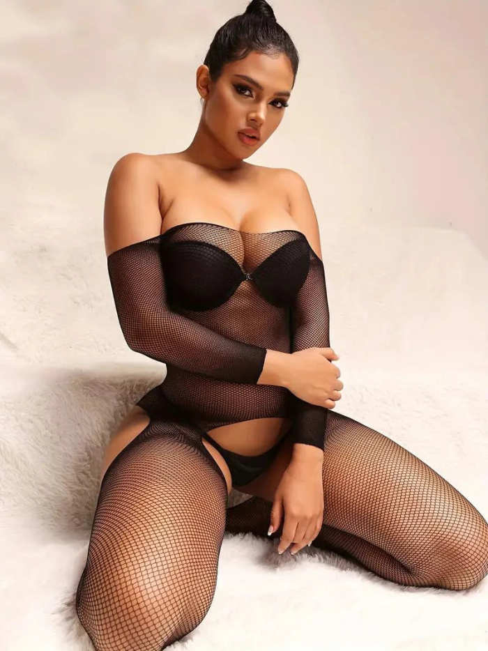 A Night Call Crotchless Jumpsuit