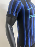 25-26 INT Home Player Version Soccer Jersey*带广告