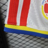2026 Colombia White Player Version Shorts Pants (球员短裤)