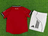 25-26 Man Utd Home Kids Player Version Soccer Jersey (球员童装)