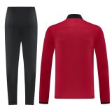 25-26 High Quality Half Pull Tracksuit— Red 红色