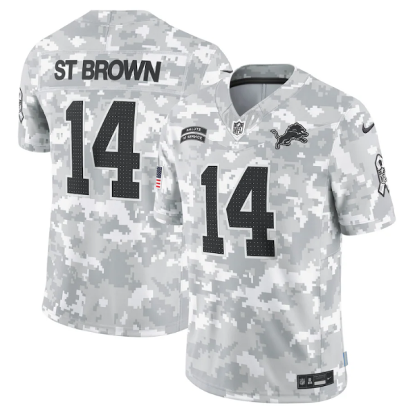 2024 NFL Lions New Pattern Jersey